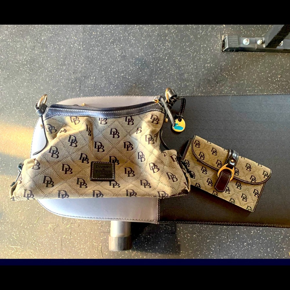 Dooney & Burke purse and matching wallet.